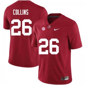 NCAA Men's Alabama Crimson Tide #26 Landon Collins Stitched College Nike Authentic Crimson Football Jersey WF17C76KA